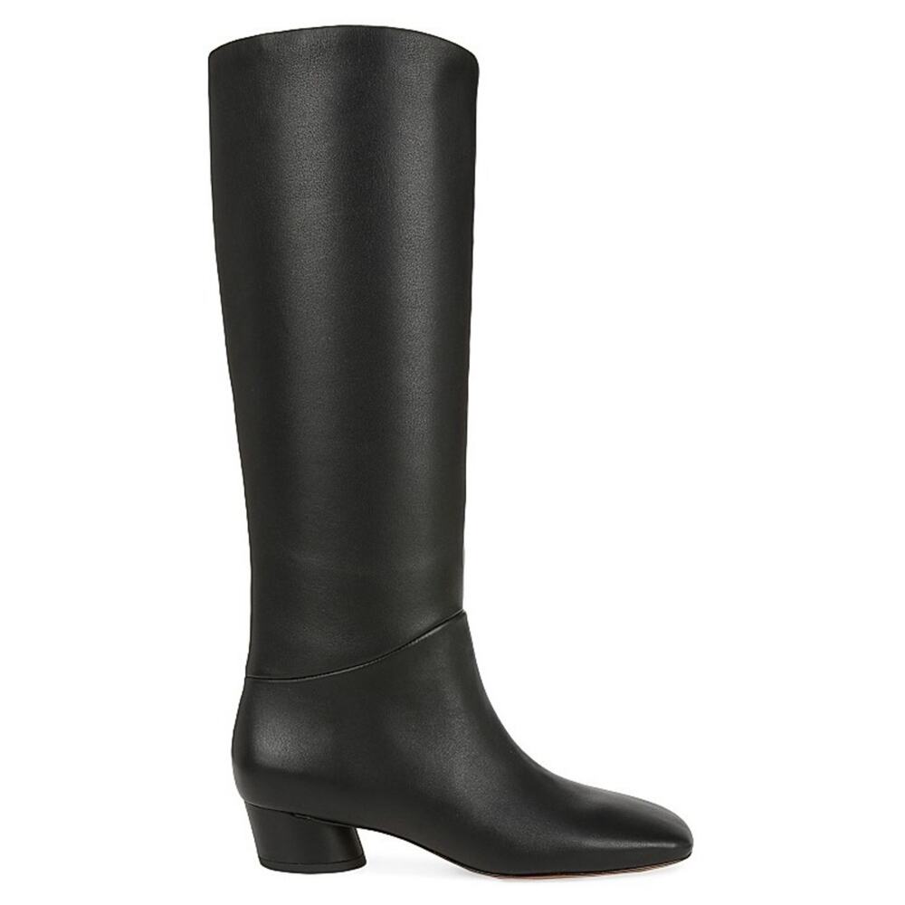 Vince Ramona Leather Pull On Knee-High Boots New